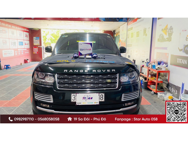 Độ đèn nâng cấp ánh sáng Range Rover nâng cấp bi Laser Titan Platinum Plus